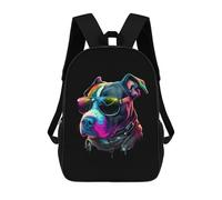sinyumoney 3D Printed Children Backpacks American Staffordshire Rucksacks Backpacks Fashion Casual Daypack Cute Travel Bags Outdoor Casual Daypack for Boy And Girl