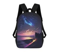 sinyumoney 3D Printed Children Backpacks Anime Galaxy View Rucksacks Backpacks Fashion Casual Daypack Cute Travel Bags Outdoor Casual Daypack for Boy And Girl