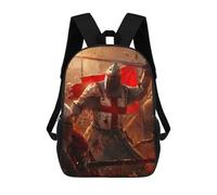 sinyumoney 3D Printed Children Backpacks Battle of The Crusaders Rucksacks Backpacks Fashion Casual Daypack Cute Travel Bags Outdoor Casual Daypack for Boy And Girl