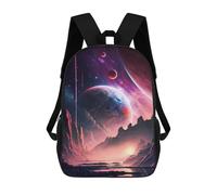 sinyumoney 3D Printed Children Backpacks Celestial Symphony Rucksacks Backpacks Fashion Casual Daypack Cute Travel Bags Outdoor Casual Daypack for Boy And Girl
