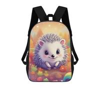 sinyumoney 3D Printed Children Backpacks Cute Hedgehog Rucksacks Backpacks Fashion Casual Daypack Cute Travel Bags Outdoor Casual Daypack for Boy And Girl