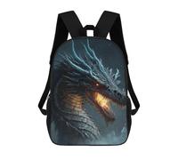 sinyumoney 3D Printed Children Backpacks Dragon Fire Breath Fantasy Artwork Rucksacks Backpacks Fashion Casual Daypack Cute Travel Bags Outdoor Casual Daypack for Boy And Girl