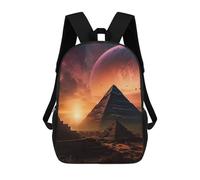 sinyumoney 3D Printed Children Backpacks Egypt Space Desert Rucksacks Backpacks Fashion Casual Daypack Cute Travel Bags Outdoor Casual Daypack for Boy And Girl