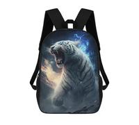 sinyumoney 3D Printed Children Backpacks Electric Tiger Roar Rucksacks Backpacks Fashion Casual Daypack Cute Travel Bags Outdoor Casual Daypack for Boy And Girl