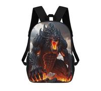 sinyumoney 3D Printed Children Backpacks Epic Monster Rucksacks Backpacks Fashion Casual Daypack Cute Travel Bags Outdoor Casual Daypack for Boy And Girl