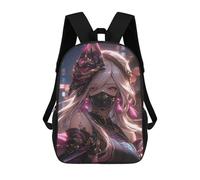 sinyumoney 3D Printed Children Backpacks Fantasy Warrior with Mask Rucksacks Backpacks Fashion Casual Daypack Cute Travel Bags Outdoor Casual Daypack for Boy And Girl