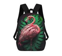 sinyumoney 3D Printed Children Backpacks Flamingo Generative AI Rucksacks Backpacks Fashion Casual Daypack Cute Travel Bags Outdoor Casual Daypack for Boy And Girl