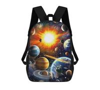 sinyumoney 3D Printed Children Backpacks Galaxy Planets Space Art -2 Rucksacks Backpacks Fashion Casual Daypack Cute Travel Bags Outdoor Casual Daypack for Boy And Girl