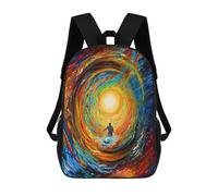 sinyumoney 3D Printed Children Backpacks Gazing Into The Infinite Rucksacks Backpacks Fashion Casual Daypack Cute Travel Bags Outdoor Casual Daypack for Boy And Girl