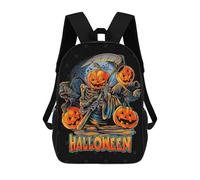 sinyumoney 3D Printed Children Backpacks Ghost Pumpkin Rucksacks Backpacks Fashion Casual Daypack Cute Travel Bags Outdoor Casual Daypack for Boy And Girl