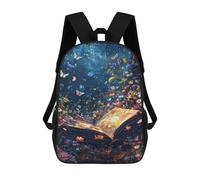 sinyumoney 3D Printed Children Backpacks Magical Forest Book Rucksacks Backpacks Fashion Casual Daypack Cute Travel Bags Outdoor Casual Daypack for Boy And Girl