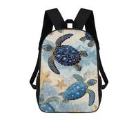 sinyumoney 3D Printed Children Backpacks Ocean Life Wall Art Rucksacks Backpacks Fashion Casual Daypack Cute Travel Bags Outdoor Casual Daypack for Boy And Girl