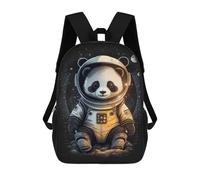 sinyumoney 3D Printed Children Backpacks Panda Astronaut Space Suit Rucksacks Backpacks Fashion Casual Daypack Cute Travel Bags Outdoor Casual Daypack for Boy And Girl