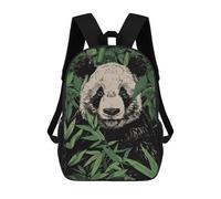 sinyumoney 3D Printed Children Backpacks Panda in Bamboo Rucksacks Backpacks Fashion Casual Daypack Cute Travel Bags Outdoor Casual Daypack for Boy And Girl