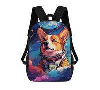 sinyumoney 3D Printed Children Backpacks Space Dog Adventure-165 Rucksacks Backpacks Fashion Casual Daypack Cute Travel Bags Outdoor Casual Daypack for Boy And Girl