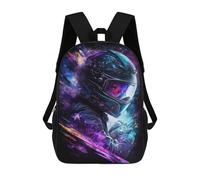 sinyumoney 3D Printed Children Backpacks Space Helmet Art Print -2 Rucksacks Backpacks Fashion Casual Daypack Cute Travel Bags Outdoor Casual Daypack for Boy And Girl