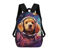 sinyumoney 3D Printed Children Backpacks Space Pup Adventure -39 Rucksacks Backpacks Fashion Casual Daypack Cute Travel Bags Outdoor Casual Daypack for Boy And Girl