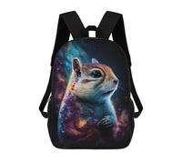 sinyumoney 3D Printed Children Backpacks Squirrel in Space -1 Rucksacks Backpacks Fashion Casual Daypack Cute Travel Bags Outdoor Casual Daypack for Boy And Girl