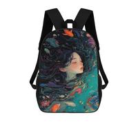 sinyumoney 3D Printed Children Backpacks Underwater Dreamscape Rucksacks Backpacks Fashion Casual Daypack Cute Travel Bags Outdoor Casual Daypack for Boy And Girl