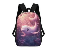 sinyumoney 3D Printed Children Backpacks Whale Fantasy Underwater Art Rucksacks Backpacks Fashion Casual Daypack Cute Travel Bags Outdoor Casual Daypack for Boy And Girl