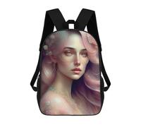 sinyumoney 3D Printed Children First Lady of Elves Queen Rucksacks Fashion Casual Daypack Cute Travel Bags Outdoor Casual Daypack for Boy And Girl 17inch