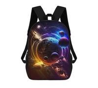 sinyumoney 3D Printed Children Galactic Dreamscape -26 Rucksacks Fashion Casual Daypack Cute Travel Bags Outdoor Casual Daypack for Boy And Girl 17inch
