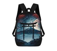 sinyumoney 3D Printed Children Japanese Gate Anime Rucksacks Fashion Casual Daypack Cute Travel Bags Outdoor Casual Daypack for Boy And Girl 17inch