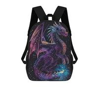sinyumoney 3D Printed Children Legendary Creature Rucksacks Fashion Casual Daypack Cute Travel Bags Outdoor Casual Daypack for Boy And Girl 17inch