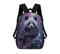 sinyumoney 3D Printed Children Panda in Enchanted Forest -1 Rucksacks Fashion Casual Daypack Cute Travel Bags Outdoor Casual Daypack for Boy And Girl 17inch