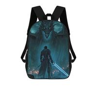sinyumoney 3D Printed Children Rainfall Reckoning Blade Against The Beast Rucksacks Fashion Casual Daypack Cute Travel Bags Outdoor Casual Daypack for Boy And Girl 17inch