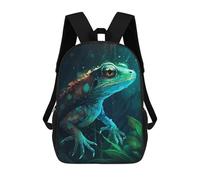 sinyumoney 3D Printed Children Salamander Pretty Rucksacks Fashion Casual Daypack Cute Travel Bags Outdoor Casual Daypack for Boy And Girl 17inch