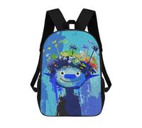 sinyumoney 3D Printed Children Smile Children Paint Rucksacks Fashion Casual Daypack Cute Travel Bags Outdoor Casual Daypack for Boy And Girl 17inch