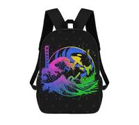 sinyumoney 3D Printed Children The Great Colorful Romance Rucksacks Fashion Casual Daypack Cute Travel Bags Outdoor Casual Daypack for Boy And Girl 17inch