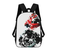 sinyumoney 3D Printed Children's 17inch Backpack Abstract Motorcycle Art Travel Lightweight School Bag Fashion Backpack for Kids School Students