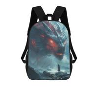 sinyumoney 3D Printed Children's 17inch Backpack Celestial Dragon Travel Lightweight School Bag Fashion Backpack for Kids School Students