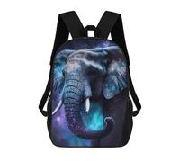 sinyumoney 3D Printed Children's 17inch Backpack Cosmic Elephant Art Print-12 Travel Lightweight School Bag Fashion Backpack for Kids School Students