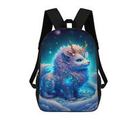 sinyumoney 3D Printed Children's 17inch Backpack Fantasy Magical Beast Art Print Travel Lightweight School Bag Fashion Backpack for Kids School Students