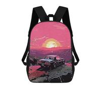 sinyumoney 3D Printed Children's 17inch Backpack Hunting on The Hill Travel Lightweight School Bag Fashion Backpack for Kids School Students