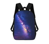 sinyumoney 3D Printed Children's 17inch Backpack Milky Way Symphony Travel Lightweight School Bag Fashion Backpack for Kids School Students