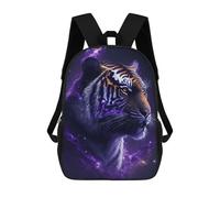sinyumoney 3D Printed Children's 17inch Chinese Tiger Wallpaper School Backpack High Capacity Travel Book School Bags for Boys Elementary And Middle School Students