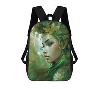 sinyumoney 3D Printed Children's 17inch Herald of The Spring School Backpack High Capacity Travel Book School Bags for Boys Elementary And Middle School Students