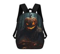 sinyumoney 3D Printed Children's 17inch Nightmare Creature School Backpack High Capacity Travel Book School Bags for Boys Elementary And Middle School Students