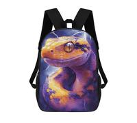 sinyumoney 3D Printed Children's 17inch School Bags Amazon Rainforest Snake Art Print Backpack Travel Lightweight Backpack Book Bags Kids Boys Girls School Bag