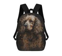 sinyumoney 3D Printed Children's 17inch School Bags Cavalier King Charles Backpack Travel Lightweight Backpack Book Bags Kids Boys Girls School Bag