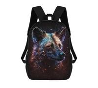 sinyumoney 3D Printed Children's 17inch School Bags Galactic Wolf Portrait-29 Backpack Travel Lightweight Backpack Book Bags Kids Boys Girls School Bag