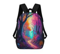 sinyumoney 3D Printed Children's 17inch School Bags Illustration Backpack Travel Lightweight Backpack Book Bags Kids Boys Girls School Bag
