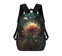 sinyumoney 3D Printed Children's 17inch School Bags Sugar Bush Flowers Backpack Travel Lightweight Backpack Book Bags Kids Boys Girls School Bag