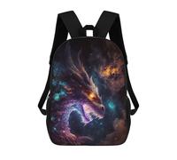 sinyumoney 3D Printed Children's 17inch School Bags The Rainbow Elder Dragon Backpack Travel Lightweight Backpack Book Bags Kids Boys Girls School Bag