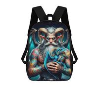 sinyumoney 3D Printed Children's 17inch The Argus Giant Chronicles School Backpack High Capacity Travel Book School Bags for Boys Elementary And Middle School Students