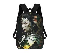 sinyumoney 3D Printed Children's Backpack Abstract Beautiful Geisha Travel Lightweight School Bag Fashion School Backpack for Kids School Students 17inch